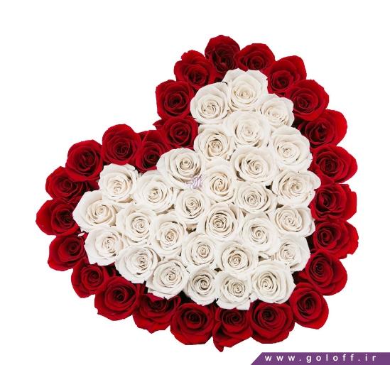 خرید گل رز - جعبه گل ولنتاین بادلِر - Badler | گل آف